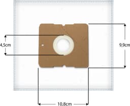 20x Dparts stofzuigerzakken met 1 filter geschikt voor Nilfisk Coupe - Go - One - Compact - Coupe Neo - Parquet - Special - GM 100 - GM 150 - Sprint - Action - Bravo stofzuiger stofzakken series — thumbnail 4