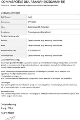 Nyoz draadloze handstofzuiger - Stofzuiger - Accu stofzuiger - 12 kPa - 2x 18V accu - Met oplader - 0,6L - 3 opzetstukken — thumbnail 5