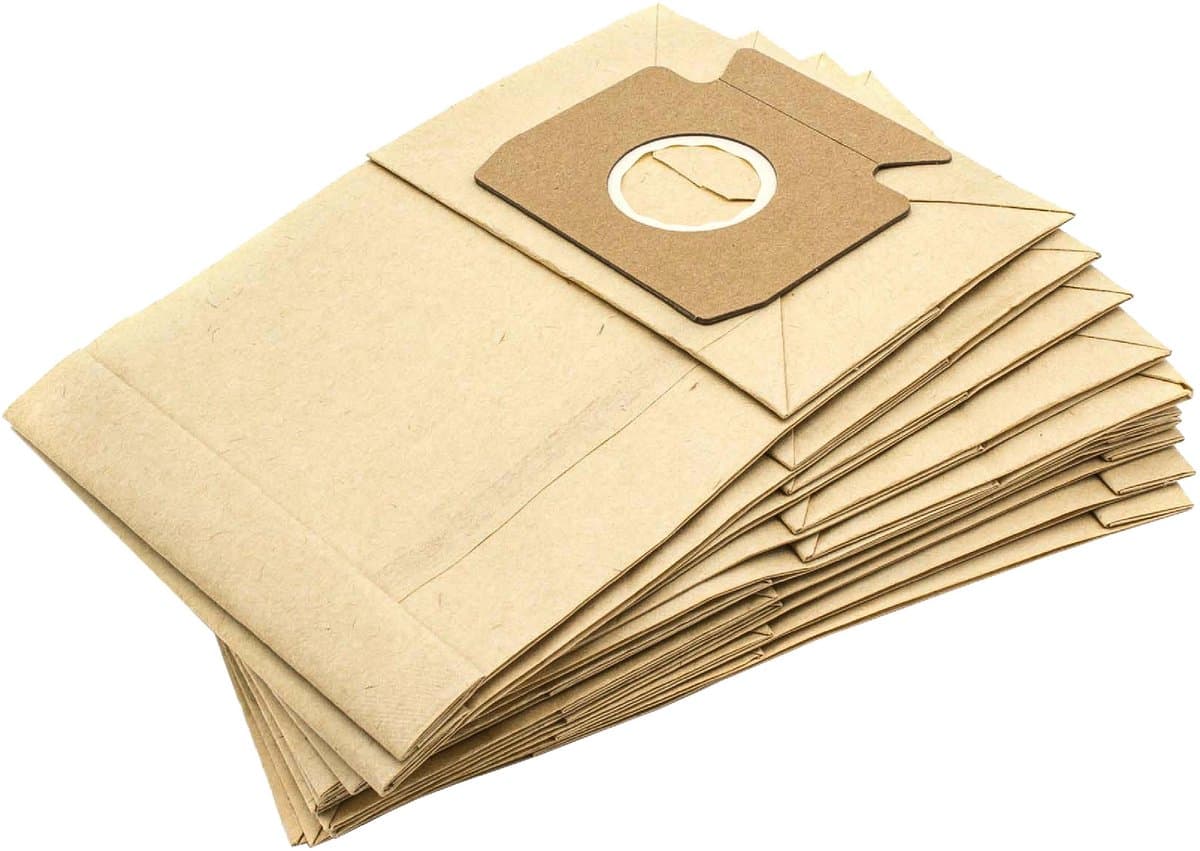 vhbw 10 stuks stofzakken, compatibel met Miele S125, S128, S129, S130, S131, S132, S133, S134, S126, S127 stofzuigers – type B 22 cm x 14,5 cm zandkleurig — afbeelding 1