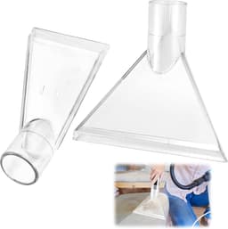 Extractiemondstukken Voor Stofzuiger – Set Van 2 Bekledingszuigmonden – 38 mm Aansluiting – Voor Nat- En Droogzuigers – Voor Bank, Tapijt, Autostoelen En Matras – Transparant — thumbnail 1