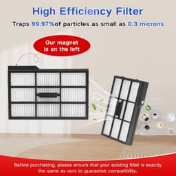 Geschikt voor - E25 Accessoires Vervanging voor Eufy E25 Omni / E28 Omni Stofzuiger - E28 Accessoires Kit Inclusief 1 Hoofdborstel - 1 Rolmop - 4 Zijborstels - 2 HEPA-filters - 6 Vervangende Stofzakken — thumbnail 2