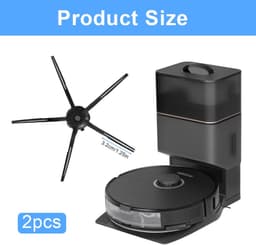 Set van 2 Siliconen Zijborstels voor Stofzuigers S50, T6, T7, S5, S6, S7 — thumbnail 5