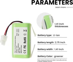 Stofzuigeraccu - 14,8 V - 2800 mAh — thumbnail 4