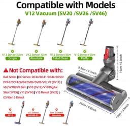 Stofzuigerborstel - Anti-klit - Geschikt voor Dyson V12 — thumbnail 5