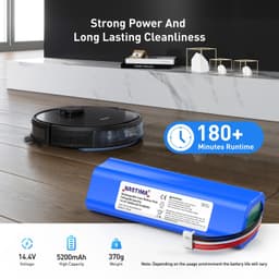 Stofzuigeraccu - 14,4V 5200mAh - Li-ion - voor Ecovacs Deebot — thumbnail 4
