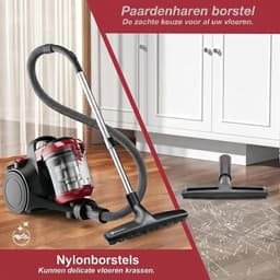 VALI® Stofzuiger Zonder Zak - Compact en Licht - Stofzuiger - Zwart - 34cm x 28cm x 51cm — thumbnail 5