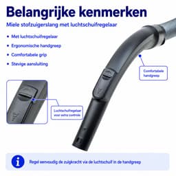 Stofzuigerslang geschikt voor Miele Complete C3 - Vervanging voor Origineel — thumbnail 4