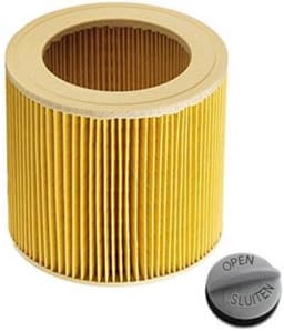 SSTRWGOOD Patronenfilter - Staubkollektorenfilter voor Nass-/Trockensauger - Geschikt voor Kärcher A 2204 2254 2101 2201 WD2 WD3 MV2 MV3 WD2.200 WD3.500 P WD 3.200 - Voor droog en nat vuil - Plastic - 11.5x12.00 cm — thumbnail 1