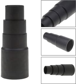 Drie adapters, PVC-verloopslang, verstelbare maat 25-42 mm, geschikt voor stofzuigers en elektrisch gereedschap. — thumbnail 3