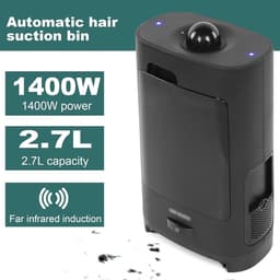 Stofzuiger - Vloerstofzuiger - Snel Afval Opzuigen - Infrarood Sensor - 53 cm Hoog - Zwart — thumbnail 3