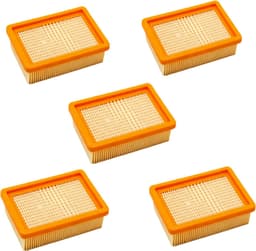 5 Stuks Voor KäRcher Stofzuigerfilterset - Filter Voor Stofzuiger -Vlakfilter voor KäRcher Wd4/Wd5/Wd6/Mv4/Mv5/Mv6 Vlakfilter — thumbnail 1