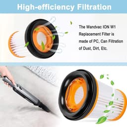 Set van 6 stofzuigerfilters geschikt voor Shark draadloze handstofzuigers W1/W2/W3WV200WV205 - 6 stofzuigerfilters en 1 schoonmaakborstel — thumbnail 3