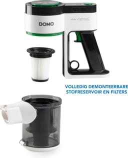 DOMO DO241SV Steelstofzuiger 2-in-1 - 0,55 L – 21,6 V - 40 min autonomie — thumbnail 3