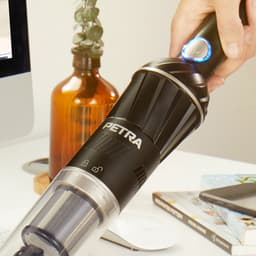 Petra draadloze stofzuiger - oplaadbare handheld stofzuiger van 11.1 V- oplaadstation voor op tafelblad- capaciteit van 100ml- Autostofzuiger met HEPA-filter- 20 minuten te gebruiken — thumbnail 5