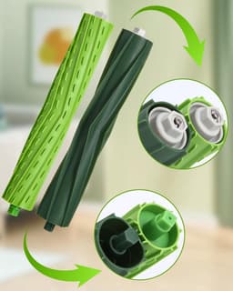 Reserveonderdelen voor iRobot Roomba i7 i7+ j7 j7+ i3 i3+ i4 i4+ E5 E6, borstelaccessoires voor Roomba E/I/J-serie, 3 sets rubberen borstels, 10 hoogwaardige filters, 10 zijborstels, 4 stofzakken — thumbnail 4