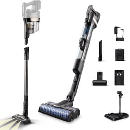 Philips Steelstofzuiger met Dweilfunctie XW9383/01 Aqua Trio - Draadloos - Zuigmond met LED Verlichting - Kruimeldief - Zonder Zak - LCD Display - Lichtgewicht - Zwart — thumbnail 1