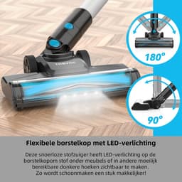 Grenintol Steelstofzuiger – Steelstofzuiger Draadloos – 50,000Pa / 300W Touchscreen en Anti – Klit Borstel – Draadloze Stofzuiger – Stofzuiger Draadloos 2200mAh Accu – 1,5L Stofbak - Geschikt Voor Tapijt, Harde Vloeren en Dierenhaar — thumbnail 4