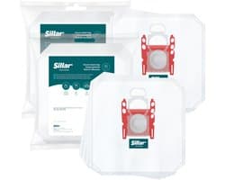 Sillar Stofzuigerzakken synthetisch - anti-allergeen - 5 filterlagen - vervanging voor BBZ41FGALL - geschikt voor stofzuigers Bosch GL30 GL45 GL50 GL80 Serie 2 4 6, Siemens - 8 stuks