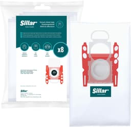 Sillar Stofzuigerzakken synthetisch - anti-allergeen - 4 filterlagen - vervanging voor BBZ41FGALL/ 17000940 /17003048 - geschikt voor stofzuigers Bosch GL20 GL30 GL45 Serie 2 4 6 8 Compaxx, Siemens - 8 stuks — thumbnail 4