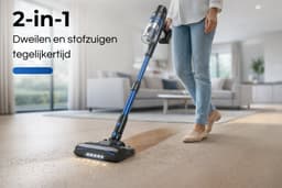 MYBOT S8 Ultra - Steelstofzuiger met Dweilfunctie - 430W - 30Kpa - 3 Zuigniveaus - Vacuum Cleaner - Steelstofzuiger Draadloos - Zonder Zak - Op Accu — thumbnail 4