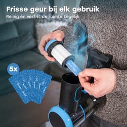 Ølven Steelstofzuiger CleanMax - Draadloos - 400W - Kruimelzuiger - 55Min Accu - Stofzuiger Zonder Zak - Aroma Functie — thumbnail 4