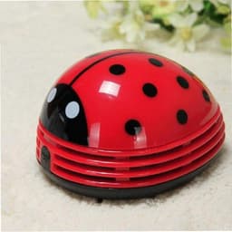 Mini Stofzuiger - Tafel Stofzuiger - Bureau Schoonmaken - Lief Lieveheersbeestje - 5 x 5 x 5 cm - Rood — thumbnail 2