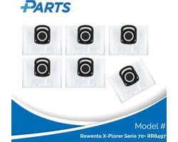 Rowenta X-Plorer Serie 70+ RR8497 Stofzakken (6 Stuks, Plus.Parts® alternatief voor ZR200540)