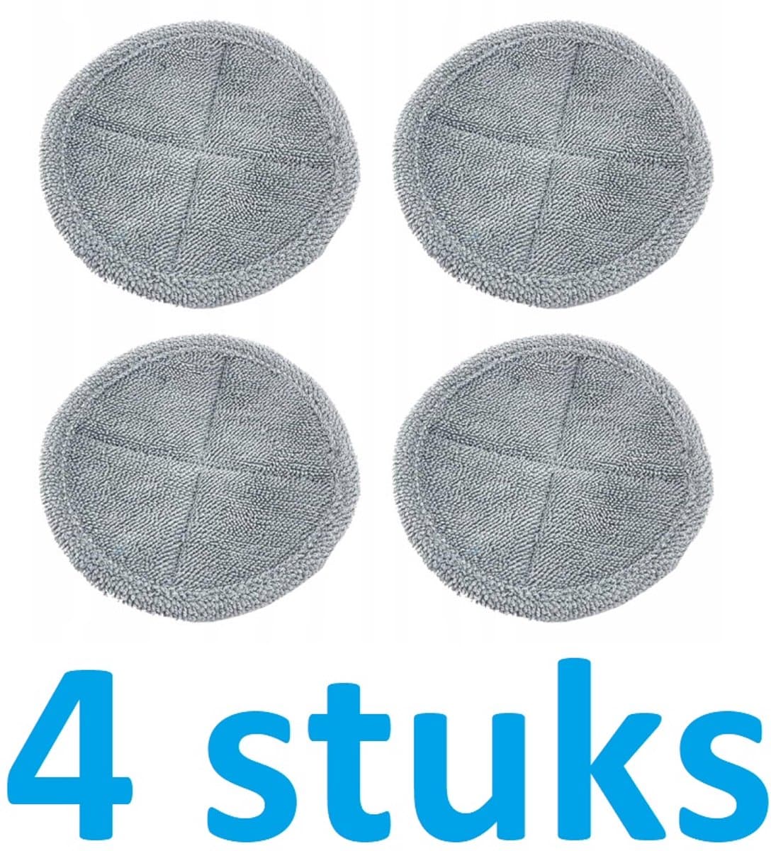 4 x Moppads compatibel met Dyson V7 / V8 / V10 / V11 / V15 - Accessoires voor Elektrische Mopkoppen - Hoogwaardige Microvezel Moppen - Herbruikbare en Wasbare — afbeelding 1