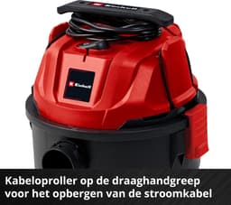 Einhell Elektrische Nat-/Droogzuiger TC-VC 1820 - 1250 W - 180 mbar - 20 L - Incl. diverse accessoires - 3-delige kunststof buis - Schuimfilter — thumbnail 3