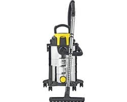 PARKSIDE® Premium Nat-/droogzuiger - Krachtige multifunctionele stofzuiger - Ook te gebruiken als Blazer - Extra stil - RVS Tank - 1400 W - 23 Liter - Nat en droog - Waterzuiger - Alleszuiger - Bouwstofzuigers