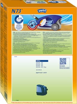 Swirl N72 N73 stofzuigerzakken - 4 stuks + 1 filter - Geschikt voor Niflisk GM200 series - GM300 series - GM400 series - GM500 King series — thumbnail 1
