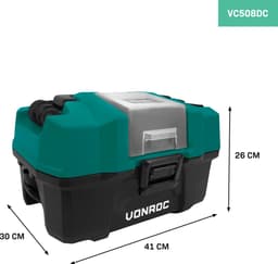 VONROC Compacte alleszuiger / stofzuiger - 20V - Incl. Diverse accessoires – Zonder accu & lader — thumbnail 5