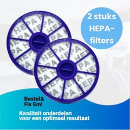 Fixem Geschikt voor Dyson Stofzuiger Filter DC04 DC05 DC08 DC19 DC20 DC29 – Vervangt 90022801 – HEPA Voorfilter – Alternatief Stofzuigerfilter – 152x29x152mm - Filter rond - Filter paars - 2 Stuks — thumbnail 3