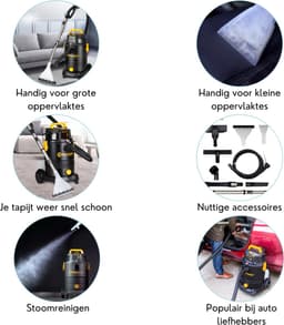 VacMaster - Vlekkenreiniger - Zetelreiniger - Tapijtreiniger Stofzuiger - Stofzuiger - Vacuum cleaner - Auto stofzuiger - Spray Stofzuiger — thumbnail 3