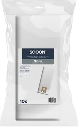 SQOON® Stofzuigerzakken geschikt voor Nilfisk GD1000 / VP300 - Gelijk aan model: 82367820, 1408618000 - High Filtration voor industriële toepassingen — thumbnail 2