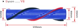 Borstelwals vervanging geschikt voor Dyson V6 Turbo Zuigmond Roller — thumbnail 2