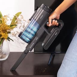 Luxe 3 in 1 Steelstofzuiger – Stofzuiger zonder Zak – Op Accu – Draadloos – Wireless Vacuum Cleaner – Kruimeldief – 7 Mondstukken – 215W – Blauw — thumbnail 5