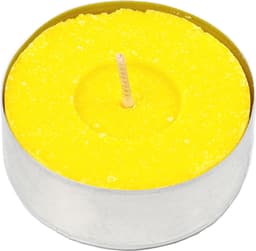 12 Stuks Theelichtjes Citronella Kaarsen - Geparfumeerde Anti-muggen Kaarsen met 10 Uur Brandduur — thumbnail 2