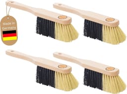 4x Handveger Hout met Fijne Kunstborstels voor Stof en Kruimels — thumbnail 1