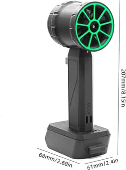 Krachtige Turboventilator - Mini Jet Fan - Stof en Vuil Verwijderen - Borstelloze Motor - 50mm - Zwart — thumbnail 5