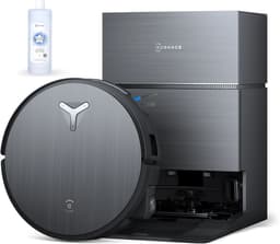 ECOVACS DEEBOT X11 PRO OMNI Robotstofzuiger – 19.500 Pa – PowerBoost snelladen–OZMO roller dweil –ZeroTangle 3.0 anti-haarwikkel –AI vlekdetectie 2.0 – OMNI 2.0 station Zelfreinigend – voor harde vloeren en tapijt-Zwart-1000ml Schoonmaakmiddel — thumbnail 1