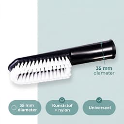 Cheqo® Meubelborstel - Stofzuigerborstel - Plumeau - Opzetborstel - Meubelzuigmond - Stofzuigermondstuk - Stofzuiger Opzetstuk - Bekledingszuigmond - Stofborstel - Stofzuigeraccessoire - Hulpstuk voor Meubels en Bekleding - Universeel — thumbnail 3
