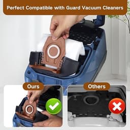 Verpakking van 12 stofzakken, geschikt voor Pure Air CO 3D stofzuigerzakken, geschikt voor Guard M1 S8380 Flex Parquet Quiet Performance Cat & Dog serie. — thumbnail 3