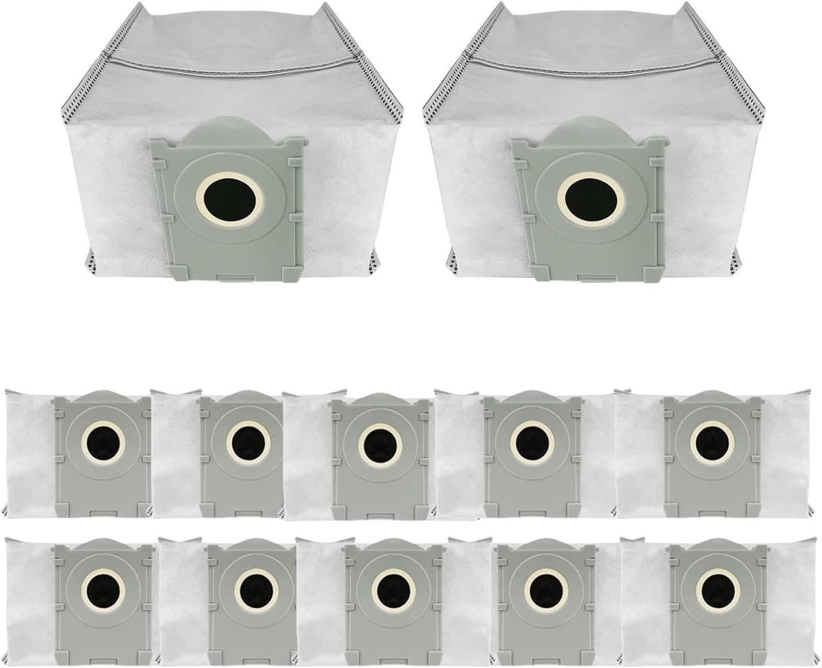 12 stuks vervangende stofzakken - compatibel met ECOVACS DEEBOT X8 PRO OMNI /X9 PRO OMNI /T50 Pro OMNI /T50 MAX PRO OMNI /T80 OMNI robotstofzuigers — afbeelding 1
