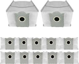 12 stuks vervangende stofzakken - compatibel met ECOVACS DEEBOT X8 PRO OMNI /X9 PRO OMNI /T50 Pro OMNI /T50 MAX PRO OMNI /T80 OMNI robotstofzuigers — thumbnail 1