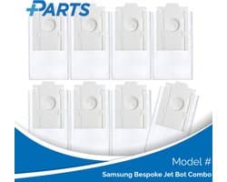 Samsung Bespoke Jet Bot Combo Stofzakken (8 Stuks, Plus.Parts® alternatief voor VCA-RDB95)