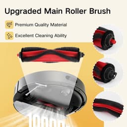 10 stuks Reserve Accessoires voor met Roborock Q7 M5/M5+, Q7 L5/L5+ Robotstofzuiger - 1 Hoofdborstel, 3 Filters, 4 Zijborstels, 2 Dweildoeken — thumbnail 2