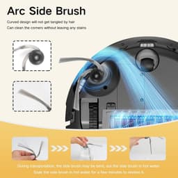 10 stuks Reserve Accessoires voor met Roborock Q7 M5/M5+, Q7 L5/L5+ Robotstofzuiger - 1 Hoofdborstel, 3 Filters, 4 Zijborstels, 2 Dweildoeken — thumbnail 4