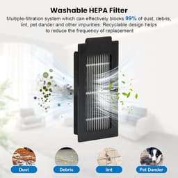 24-delige vervangingsset voor Ecovacs Deebot T50 Pro Omni / T50 Pro Omni Gen2 robotstofzuiger, inclusief 1 hoofdborstel, 6 stofzakken, 4 filters, 6 zijborstels, 6 dweilpads en 1 reinigingsaccessoire — thumbnail 4