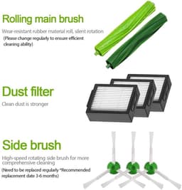 11-in-1 Vervangende Accessoirekit (Filters & Borstels) Geschikt voor iRobot Roomba i3/i3+/i4/i7/i7+/E5/E6/E7 — thumbnail 3